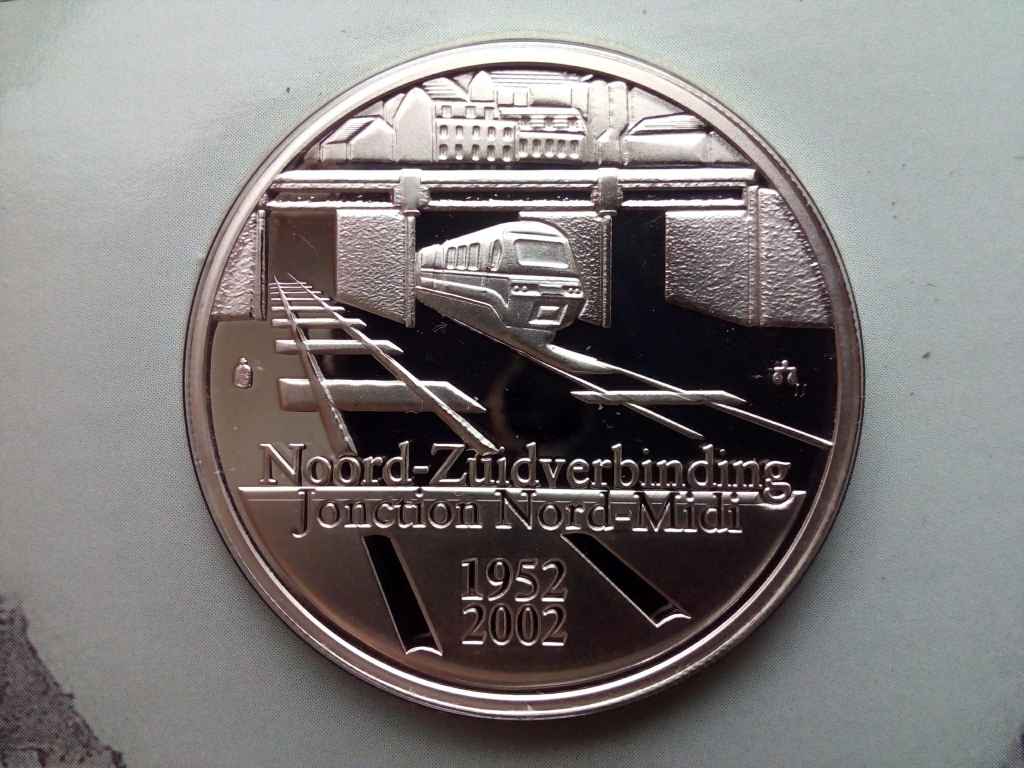 Belgium Belga vas&uacute;ti rendszer .925 ez&uuml;st 10 Euro