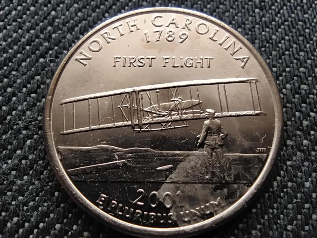 USA 50 State Quarters &Eacute;szak-Carolina 1/4 Doll&aacute;r