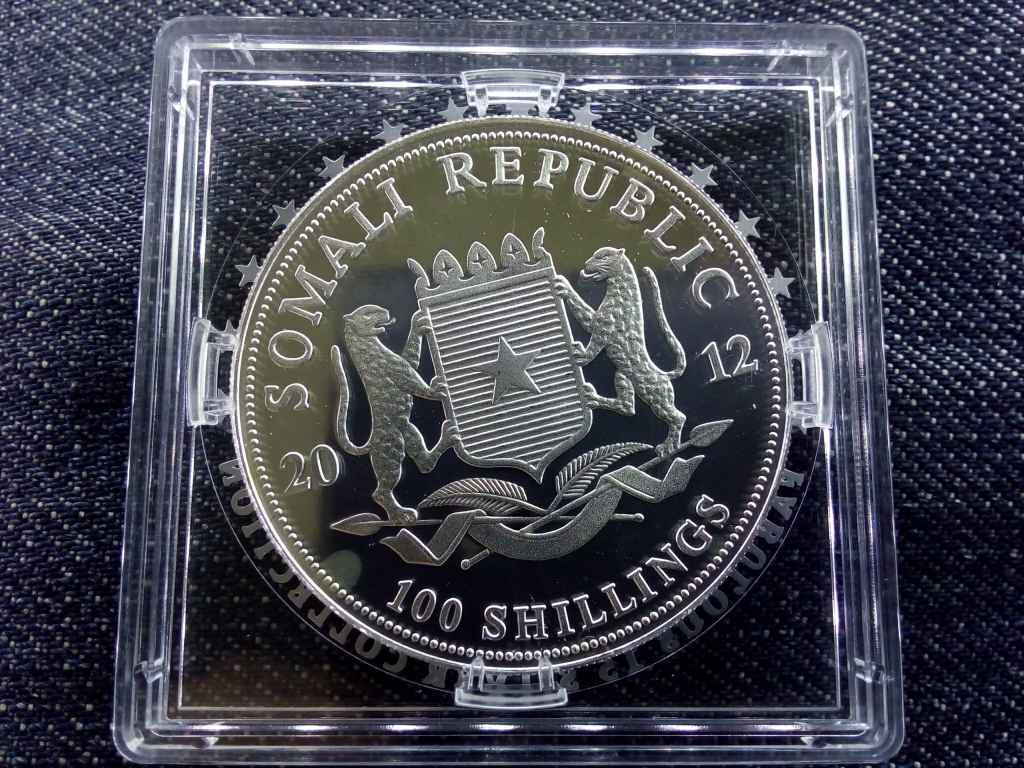 Szom&aacute;lia Afrikai elef&aacute;nt .999 ez&uuml;st 100 Shilling