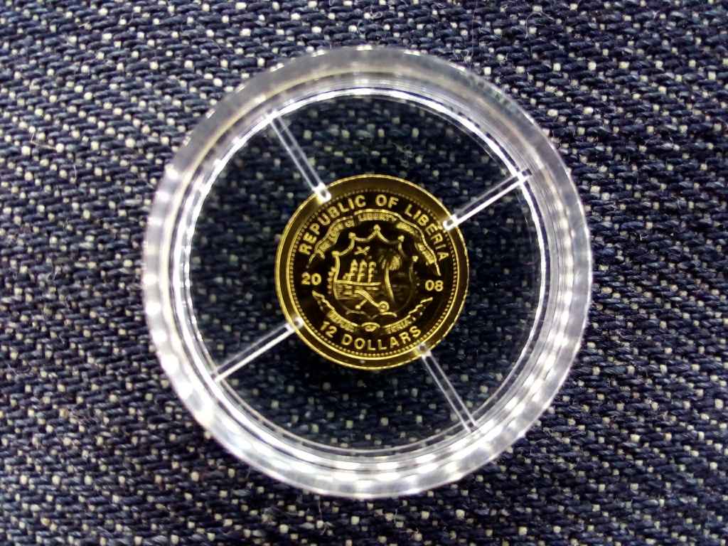Lib&eacute;ria N&eacute;metorsz&aacute;g .999 arany 12 Doll&aacute;r 0,5g