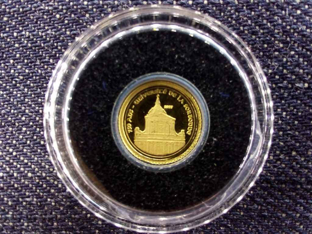 Benin P&aacute;rizsi Sorbonne Egyetem .999 arany 1500 Frank 0,5g