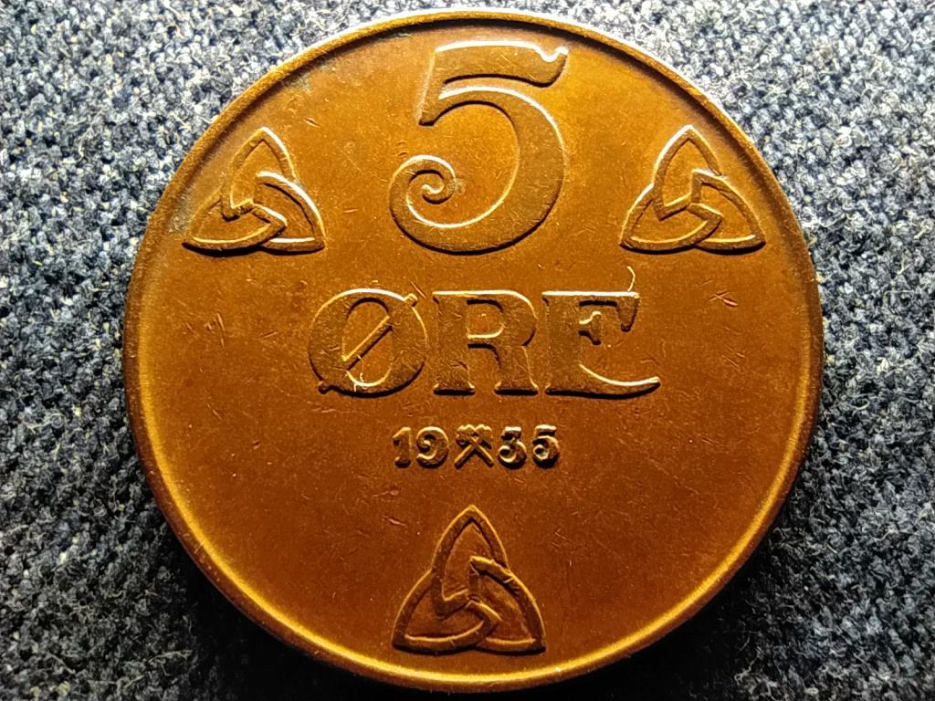 Norv&eacute;gia VII. Haakon (1905-1957) 5 &Ouml;re