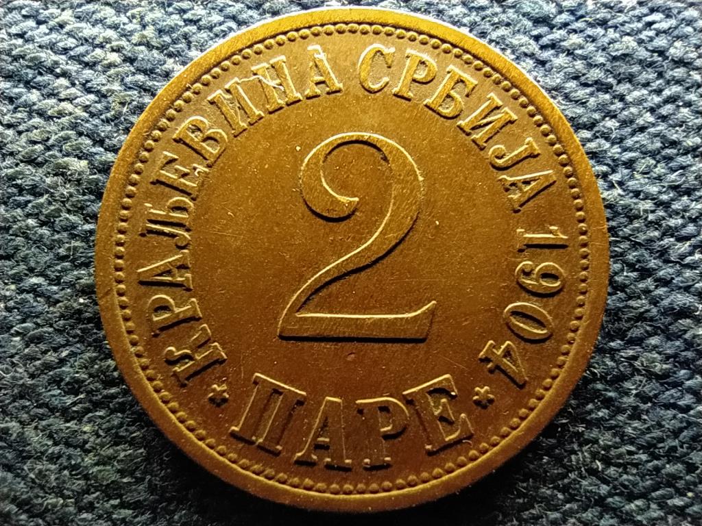Szerbia I. P&eacute;ter (1903-1918) 2 Para