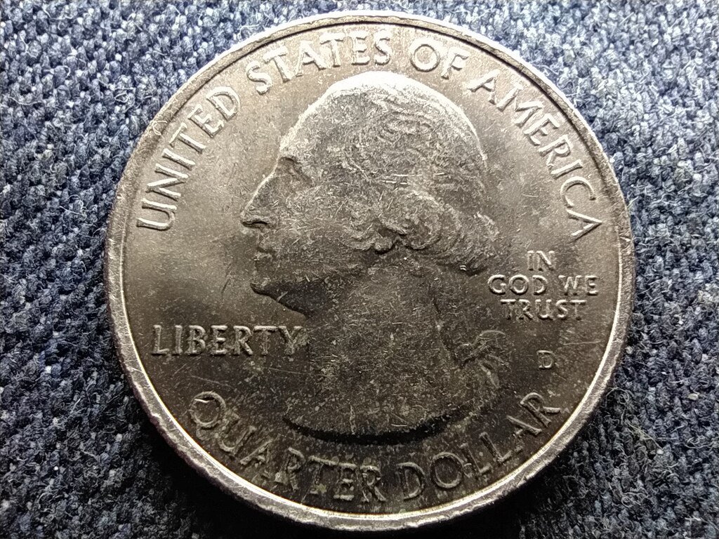USA A gy&ouml;ny&ouml;rű Amerika Wyoming 1/4 Doll&aacute;r