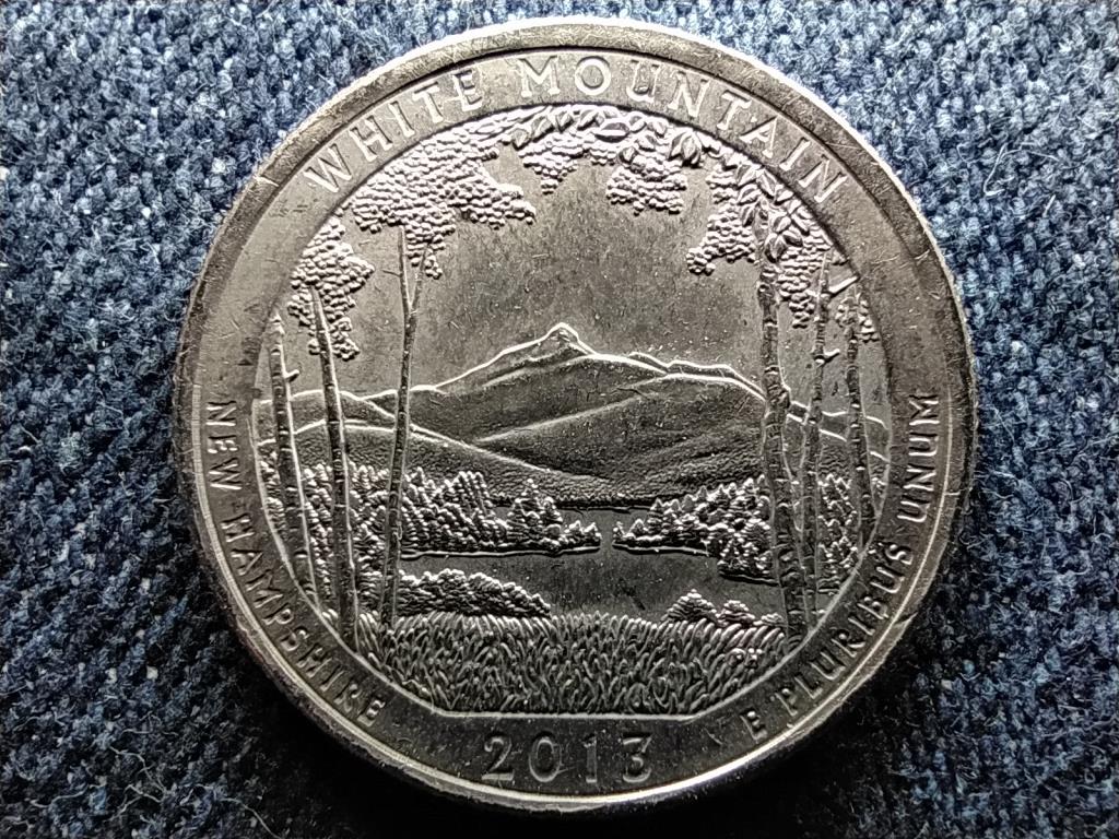 USA A gy&ouml;ny&ouml;rű Amerika New Hampshire 1/4 Doll&aacute;r