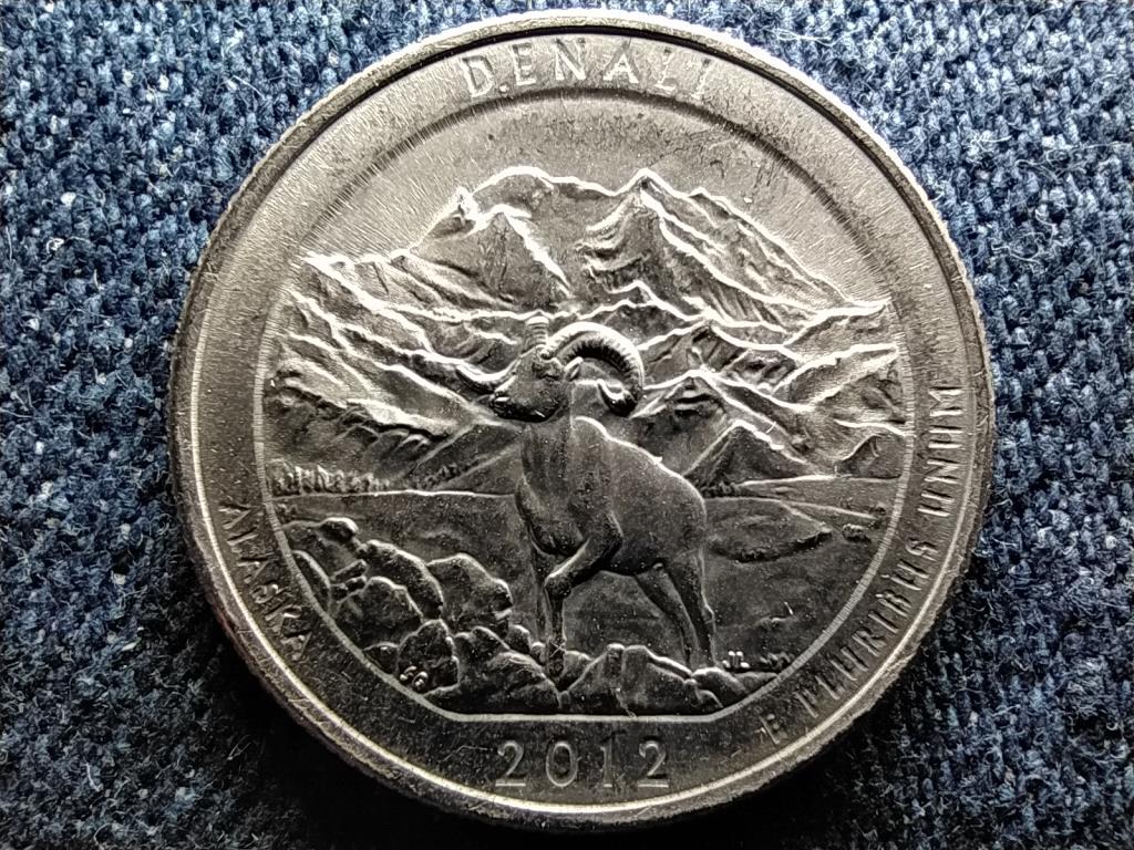 USA A gy&ouml;ny&ouml;rű Amerika Alaszka 1/4 Doll&aacute;r