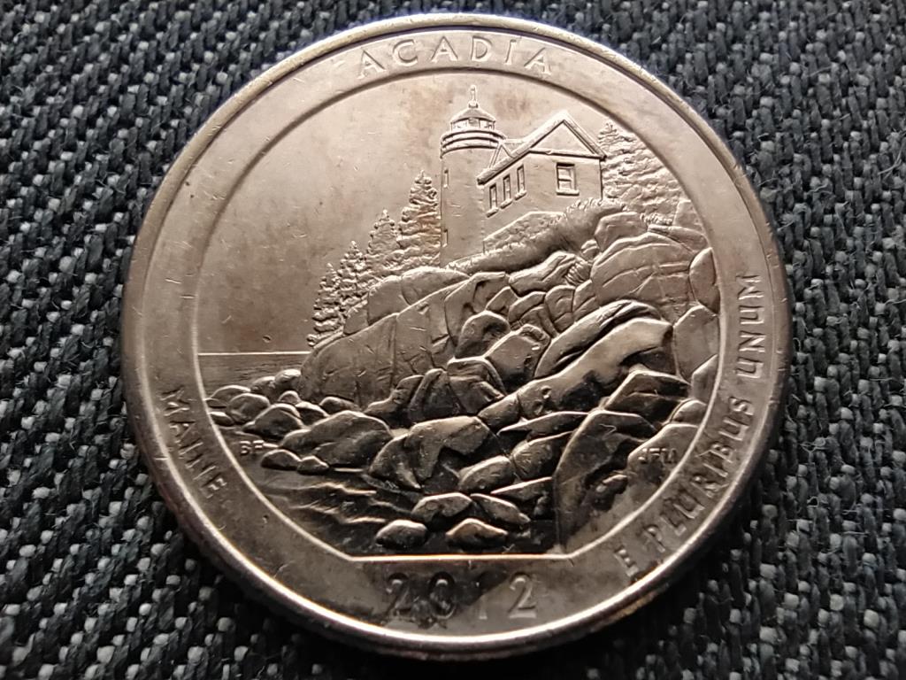 USA A gy&ouml;ny&ouml;rű Amerika Maine 1/4 Doll&aacute;r