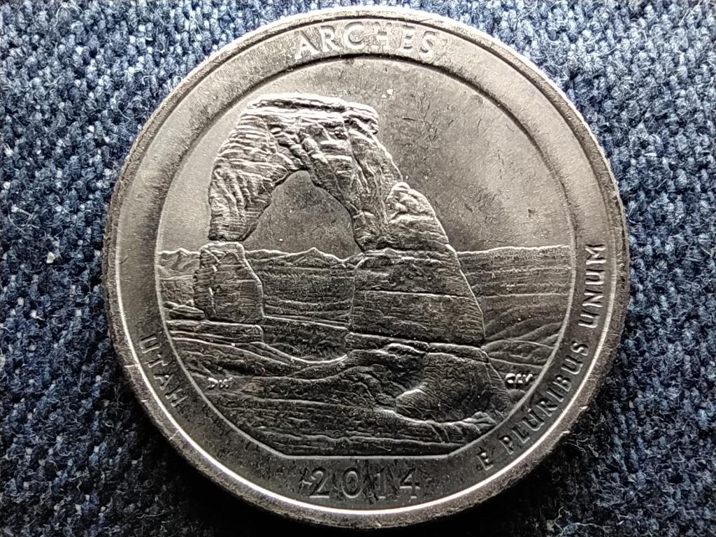 USA A gy&ouml;ny&ouml;rű Amerika Utah 1/4 Doll&aacute;r