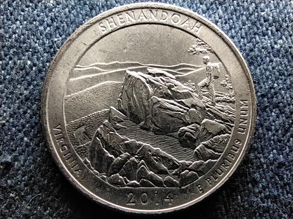 USA A gy&ouml;ny&ouml;rű Amerika Virginia 1/4 Doll&aacute;r