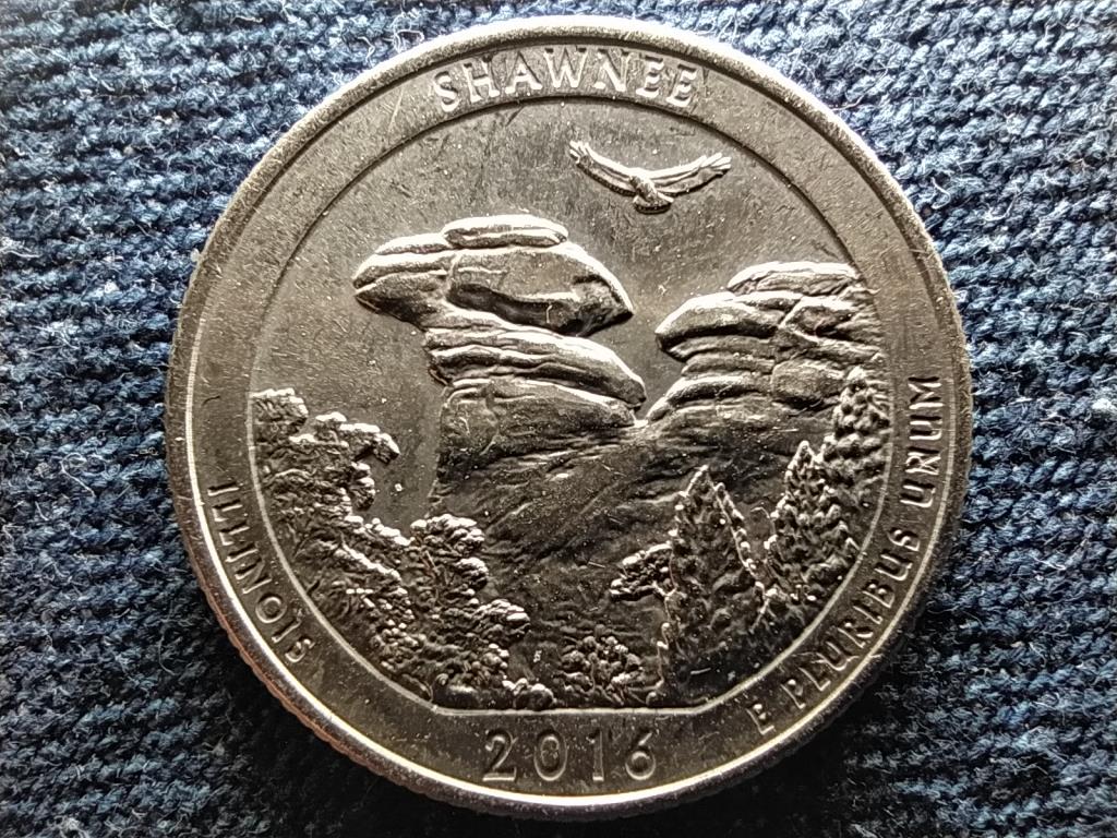USA A gy&ouml;ny&ouml;rű Amerika Illinois 1/4 Doll&aacute;r