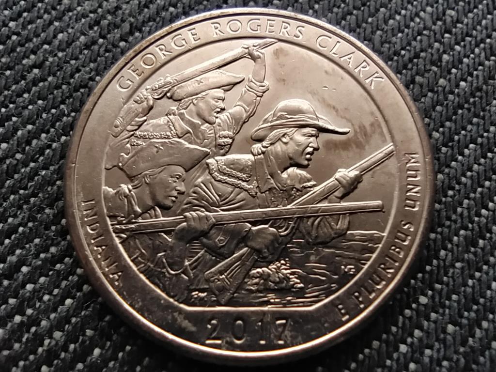 USA A gy&ouml;ny&ouml;rű Amerika Indiana 1/4 Doll&aacute;r