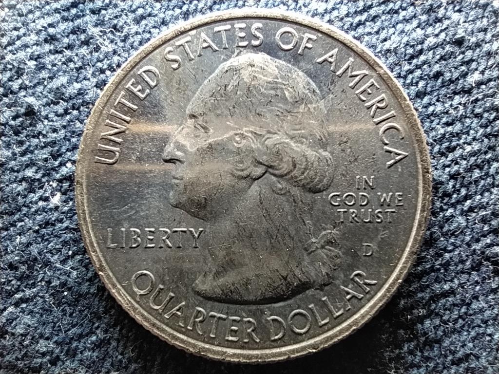 USA A gy&ouml;ny&ouml;rű Amerika Kolumbia Ker&uuml;let 1/4 Doll&aacute;r