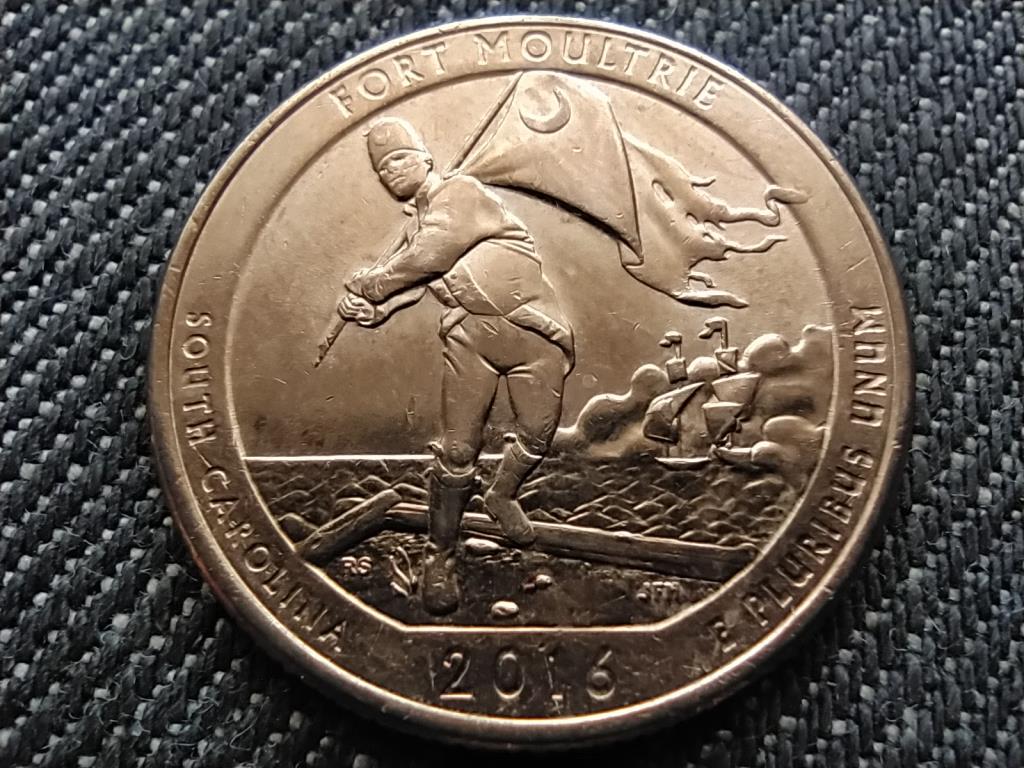 USA A gy&ouml;ny&ouml;rű Amerika D&eacute;l-Karolina 1/4 Doll&aacute;r
