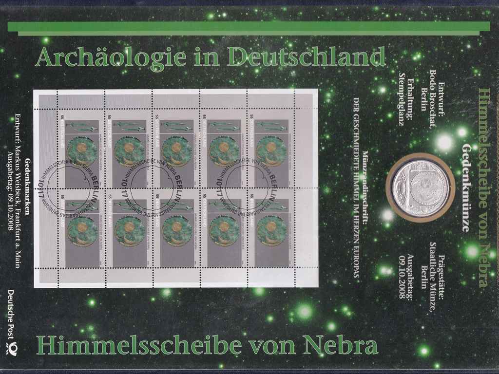 N&eacute;metorsz&aacute;g Nebra csillagk&eacute;p .925 ez&uuml;st 10 Euro