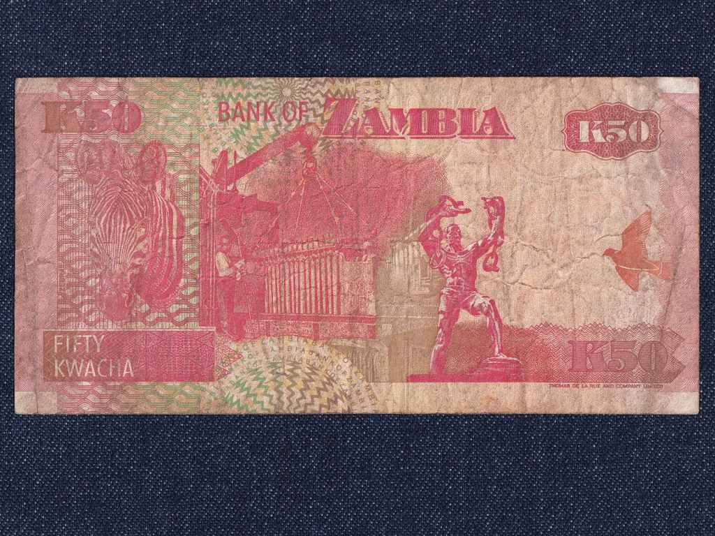 Zambia 50 Kwacha bankjegy
