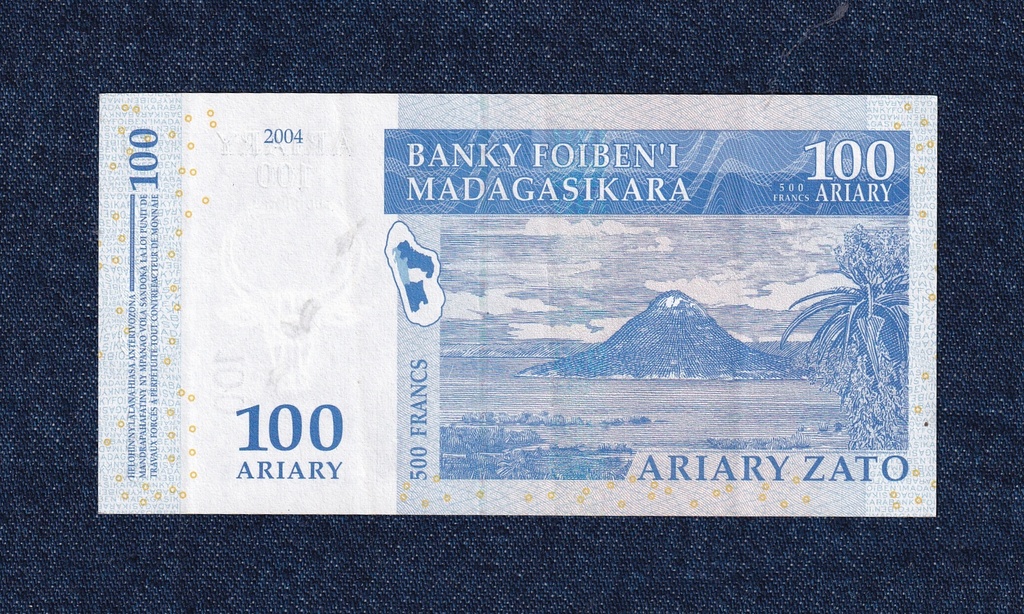 Madagaszk&aacute;r 100 Ariary bankjegy