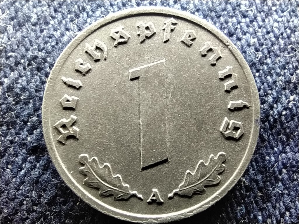 N&eacute;metorsz&aacute;g Horogkeresztes 1 birodalmi pfennig