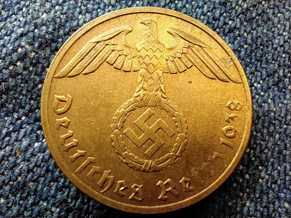 N&eacute;metorsz&aacute;g Horogkeresztes 1 birodalmi pfennig