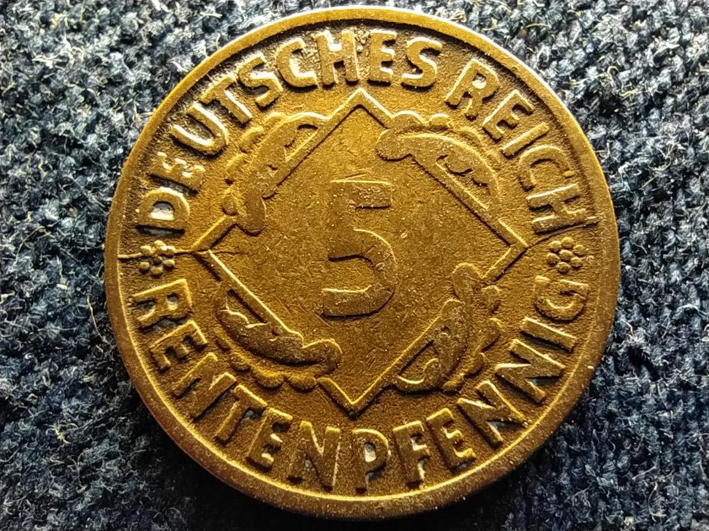 N&eacute;metorsz&aacute;g Weimari K&ouml;zt&aacute;rsas&aacute;g (1919-1933) 5 birodalmi pfennig