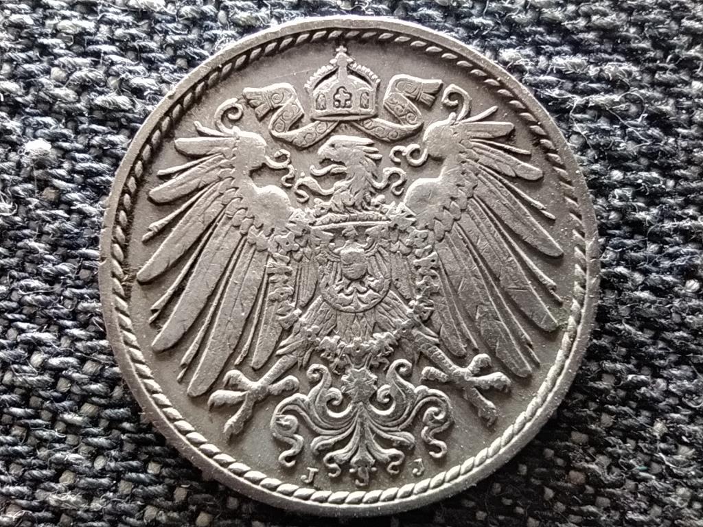 N&eacute;metorsz&aacute;g M&aacute;sodik Birodalom II. Vilmos (1888-1918) 5 Pfennig