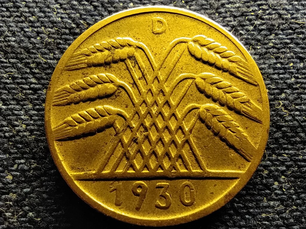N&eacute;metorsz&aacute;g Weimari K&ouml;zt&aacute;rsas&aacute;g (1919-1933) 10 birodalmi pfennig
