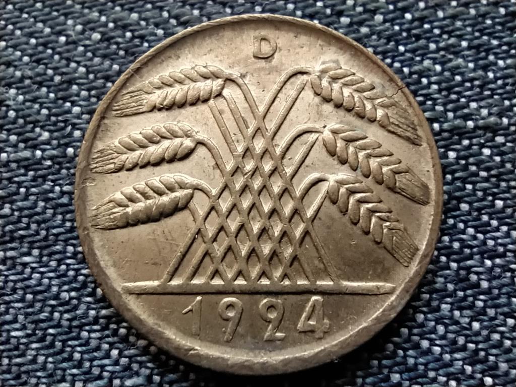 N&eacute;metorsz&aacute;g Weimari K&ouml;zt&aacute;rsas&aacute;g (1919-1933) 10 Rentenpfennig