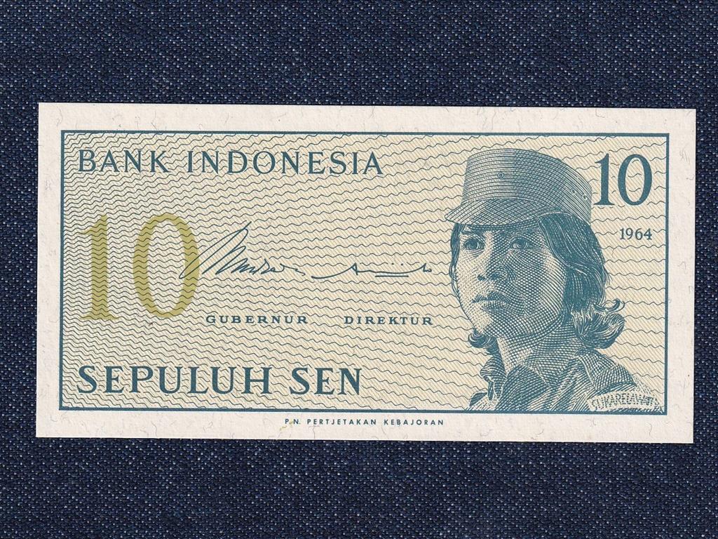 Indon&eacute;zia 10 Sen bankjegy