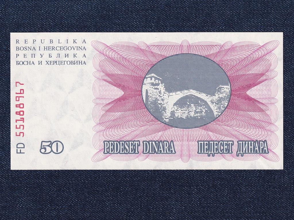 Bosznia-Hercegovina K&ouml;zt&aacute;rsas&aacute;g (1992-0) 50 D&iacute;n&aacute;r bankjegy