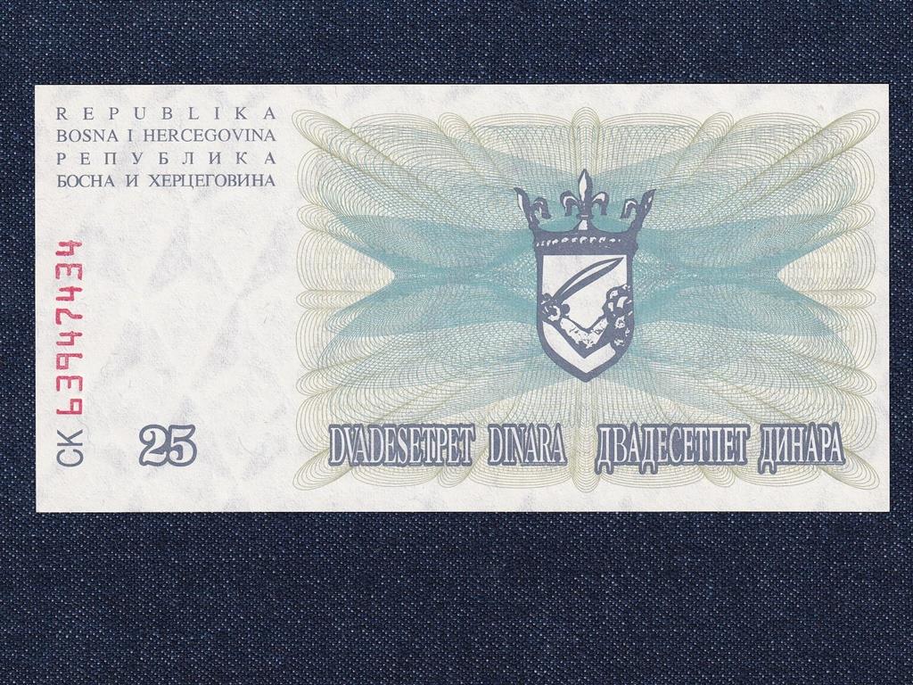 Bosznia-Hercegovina K&ouml;zt&aacute;rsas&aacute;g (1992-0) 25 D&iacute;n&aacute;r bankjegy