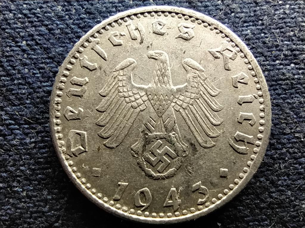 N&eacute;metorsz&aacute;g Horogkeresztes 50 birodalmi pfennig