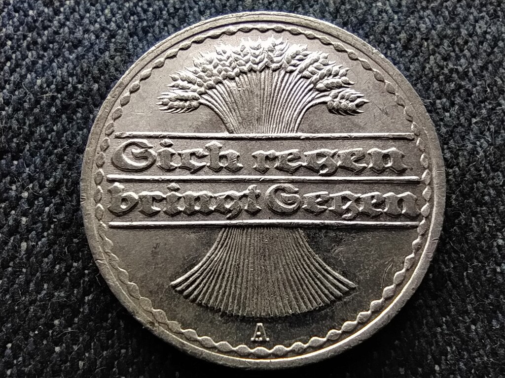 N&eacute;metorsz&aacute;g Weimari K&ouml;zt&aacute;rsas&aacute;g (1919-1933) 50 Pfennig