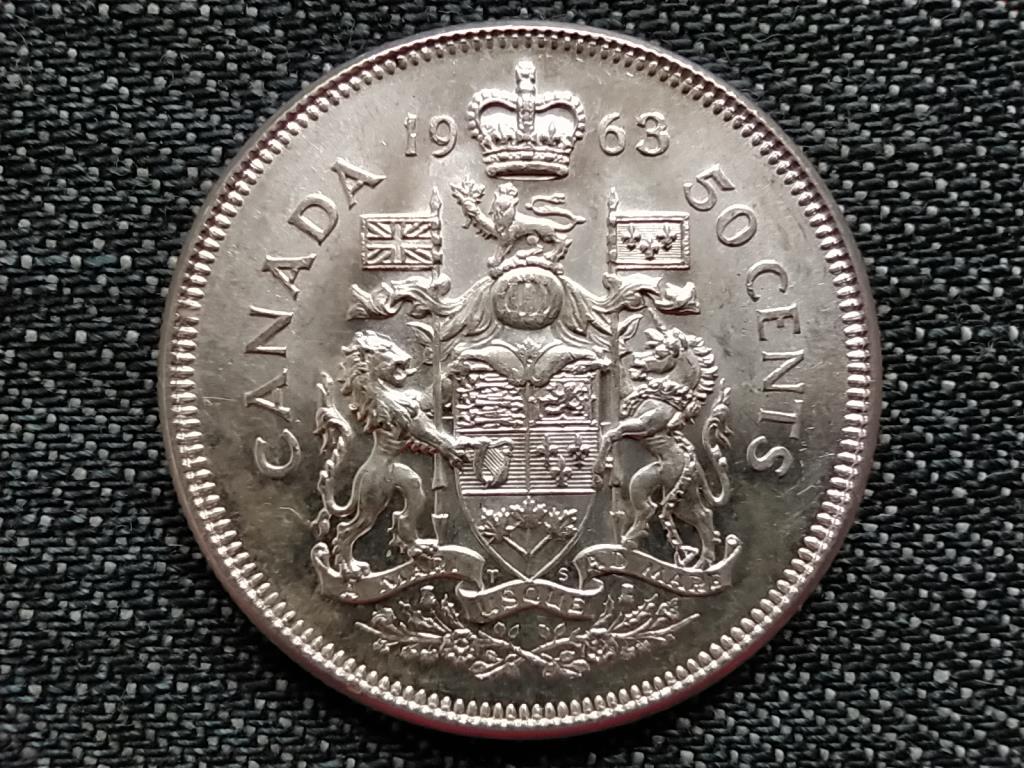 Kanada II. Erzs&eacute;bet .800 ez&uuml;st 50 Cent