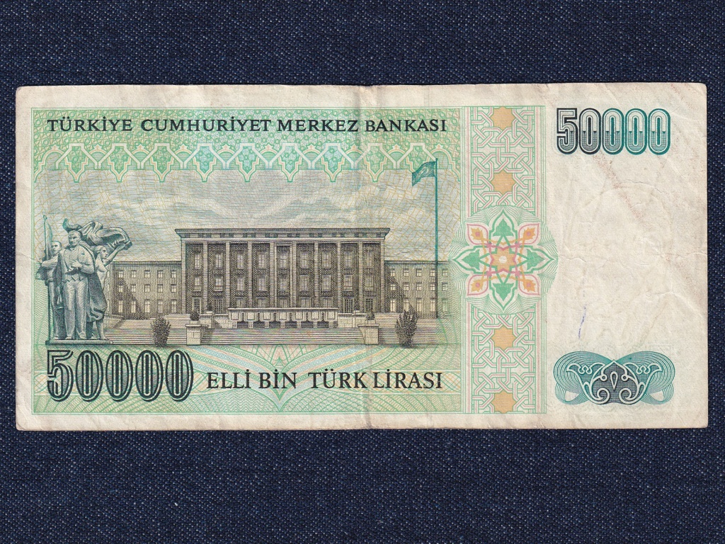 T&ouml;r&ouml;korsz&aacute;g 50000 L&iacute;ra bankjegy