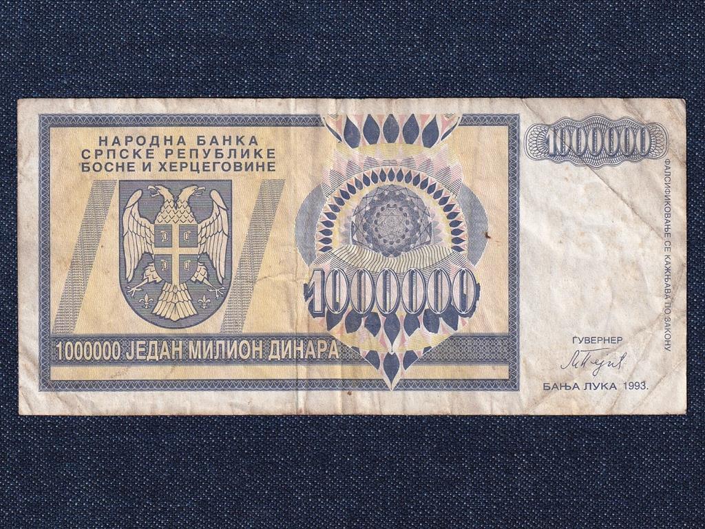 Bosznia-Hercegovina K&ouml;zt&aacute;rsas&aacute;g (1992-0) 1 milli&oacute; D&iacute;n&aacute;r bankjegy