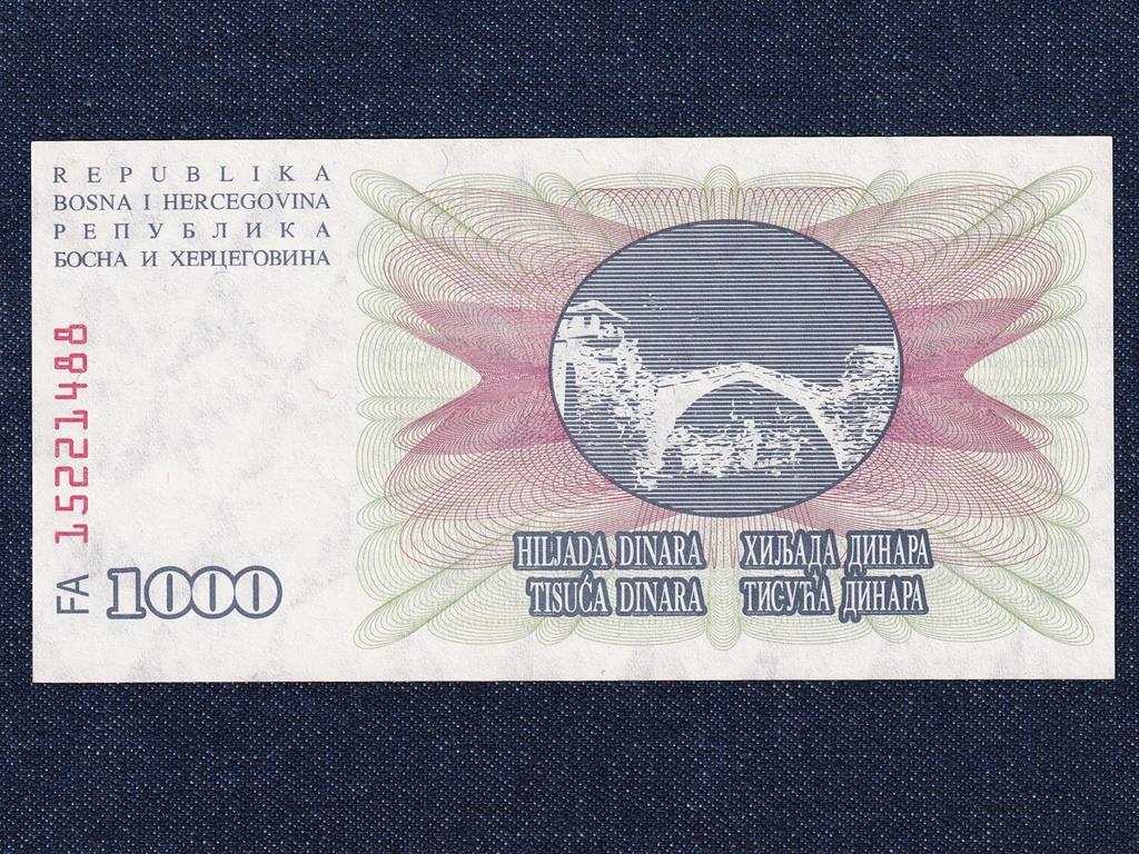 Bosznia-Hercegovina K&ouml;zt&aacute;rsas&aacute;g (1992-0) 1000 D&iacute;n&aacute;r bankjegy