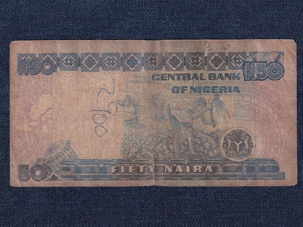 Nig&eacute;ria 50 naira bankjegy