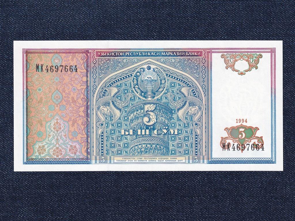 &Uuml;zbegiszt&aacute;n 5 som bankjegy