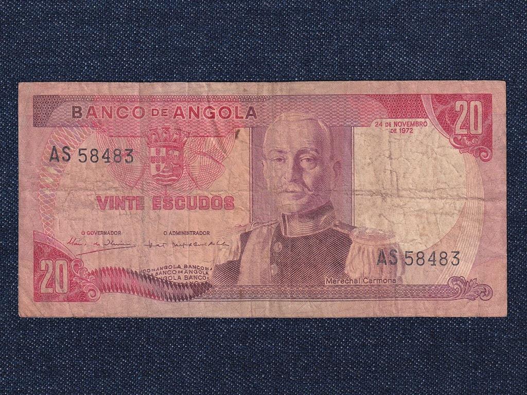 Angola Portug&aacute;lia tengerent&uacute;li tartom&aacute;nya (1951-1975) 20 Escudo bankjegy