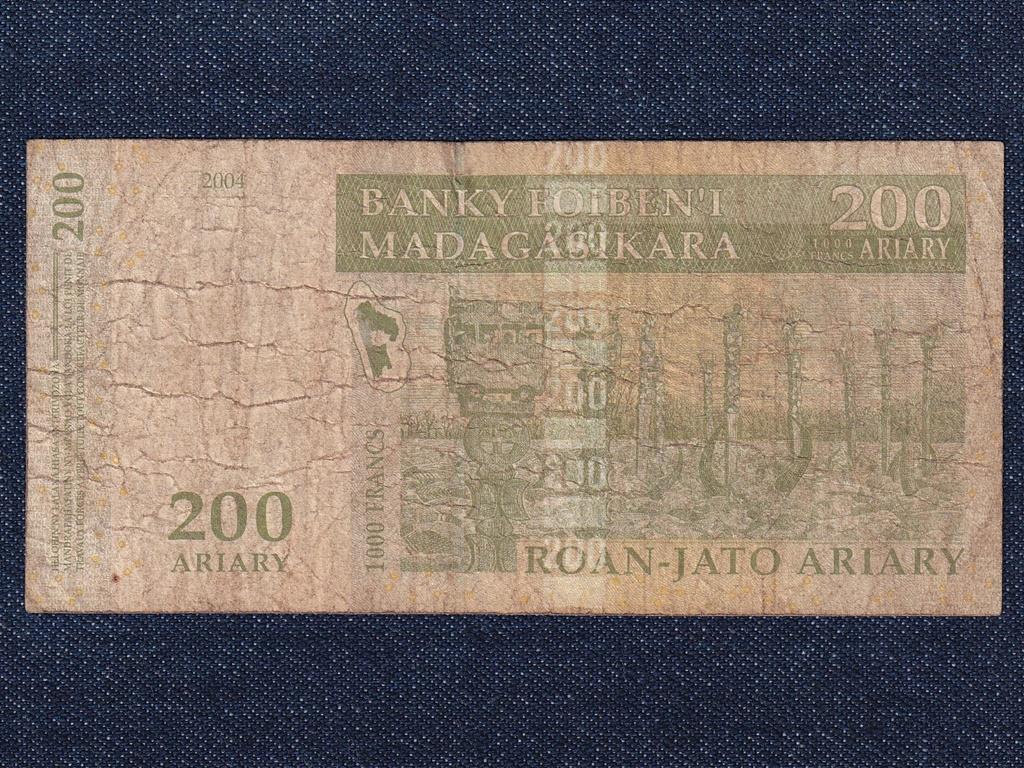 Madagaszk&aacute;r 200 Ariary bankjegy