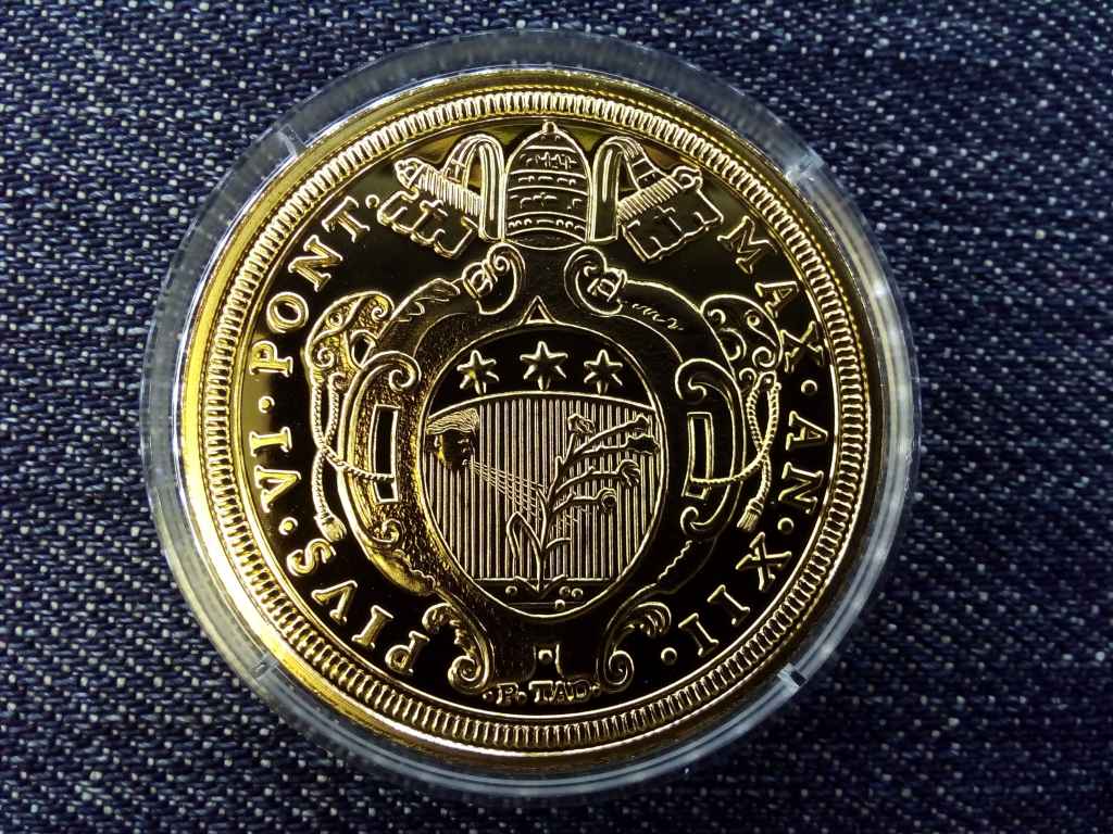 T&ouml;rt&eacute;nelmi aranyp&eacute;nzek ut&aacute;nveretben VI. Pius 10 zecchini, 1787