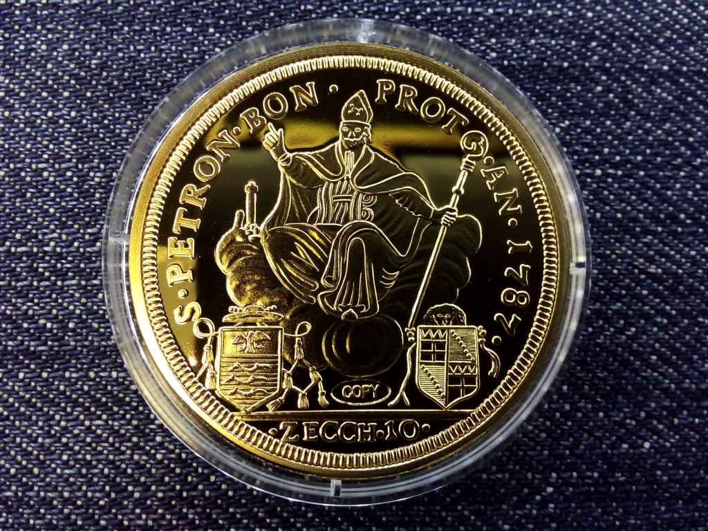 T&ouml;rt&eacute;nelmi aranyp&eacute;nzek ut&aacute;nveretben VI. Pius 10 zecchini, 1787