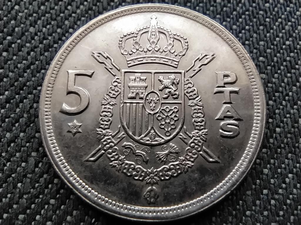 Spanyolorsz&aacute;g I. J&aacute;nos K&aacute;roly (1975-2014) 5 Peseta 1975