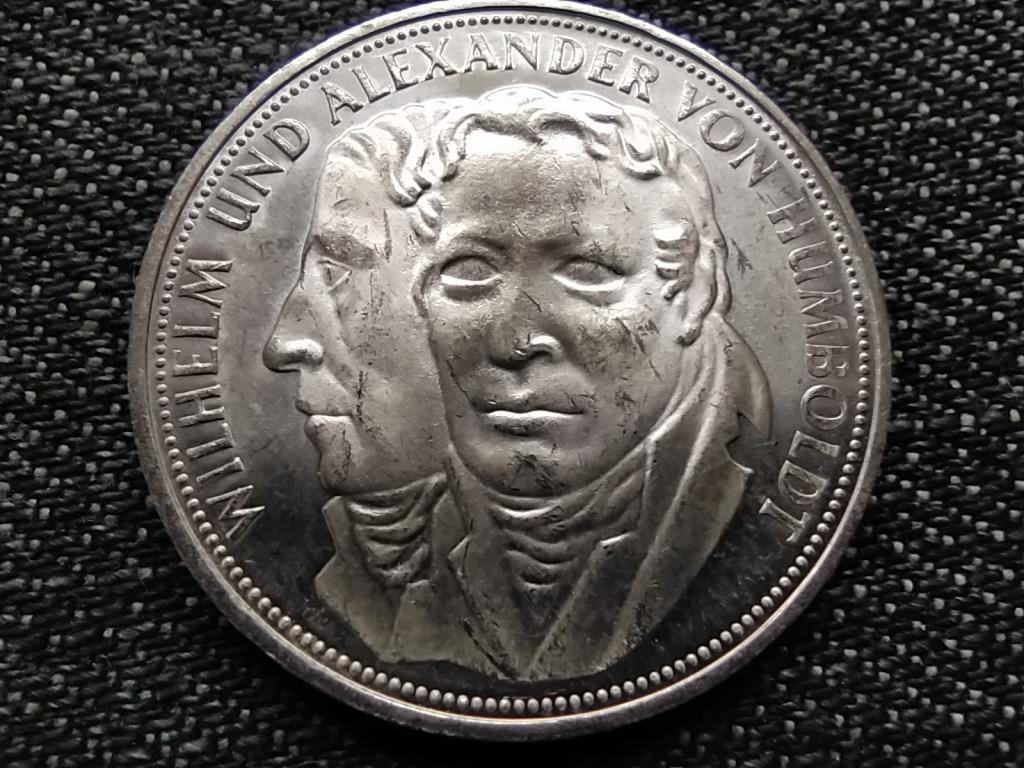 N&eacute;metorsz&aacute;g Wilhelm and Alexander von Humboldt .625 ez&uuml;st 5 M&aacute;rka