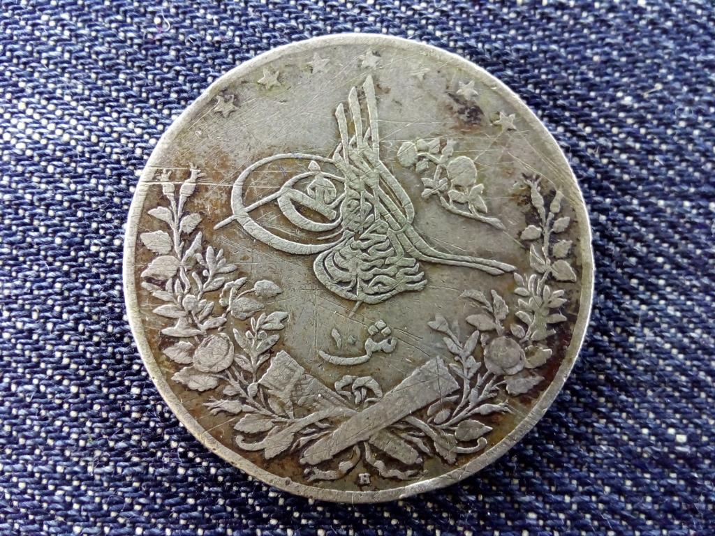 Egyiptom II. Abdul Hamid (1876-1909) .833 ez&uuml;st 10 Qirsh