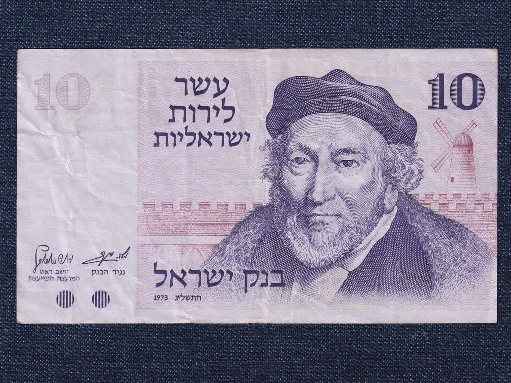 Izrael 10 l&iacute;ra bankjegy