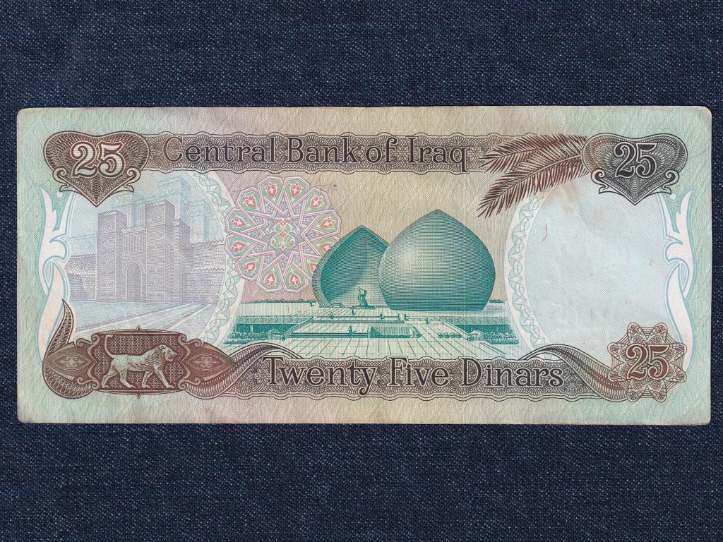 Irak Saddam Hussein 25 D&iacute;n&aacute;r bankjegy