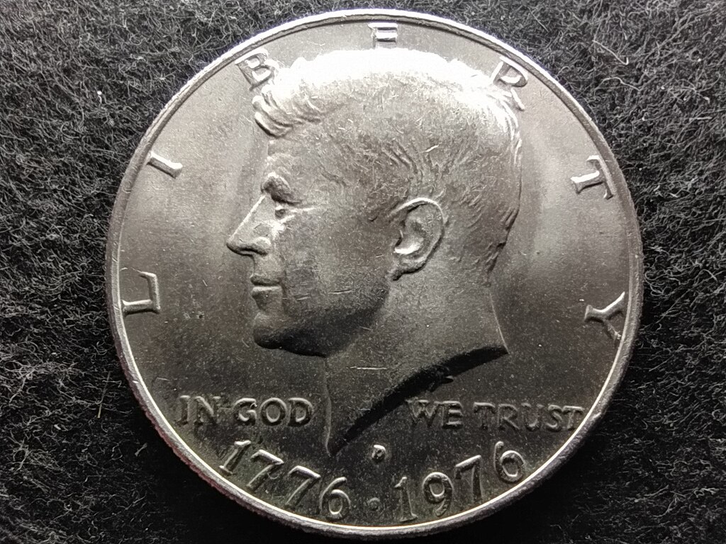 USA 200 &eacute;ves a F&uuml;ggetlens&eacute;gi Nyilatkozat Kennedy 1/2 Doll&aacute;r