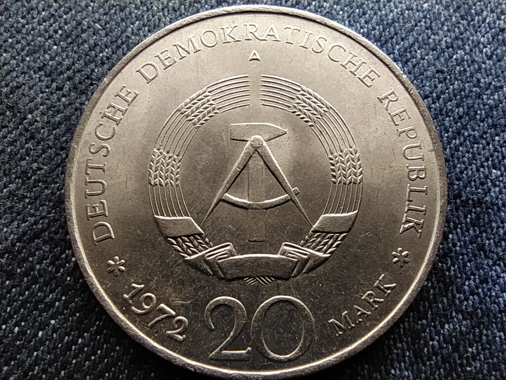 N&eacute;metorsz&aacute;g Wilhelm Pieck az NDK első eln&ouml;ke 20 M&aacute;rka
