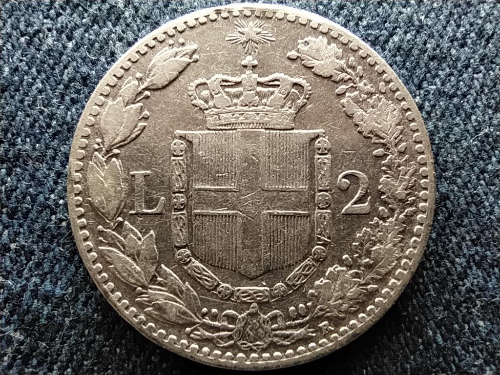 Olaszorsz&aacute;g I. Umbert&oacute; (1878-1900) .835 ez&uuml;st 2 L&iacute;ra