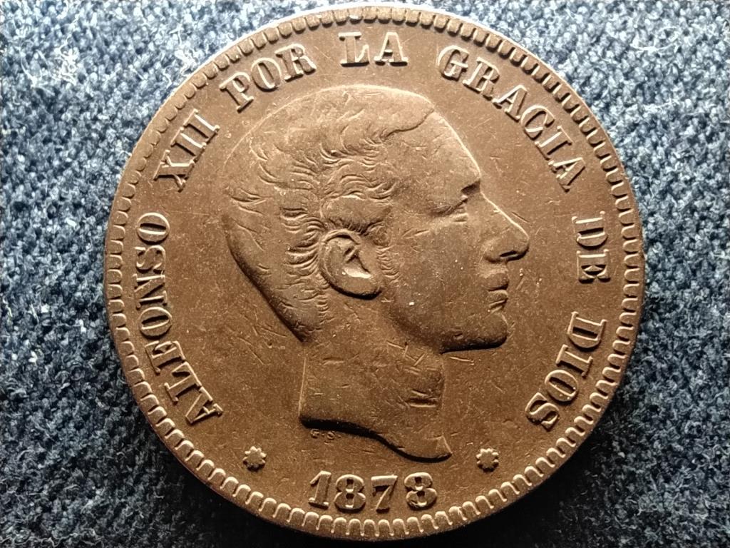 Spanyolorsz&aacute;g XII. Alfonz (1874-1885) 10 centimo